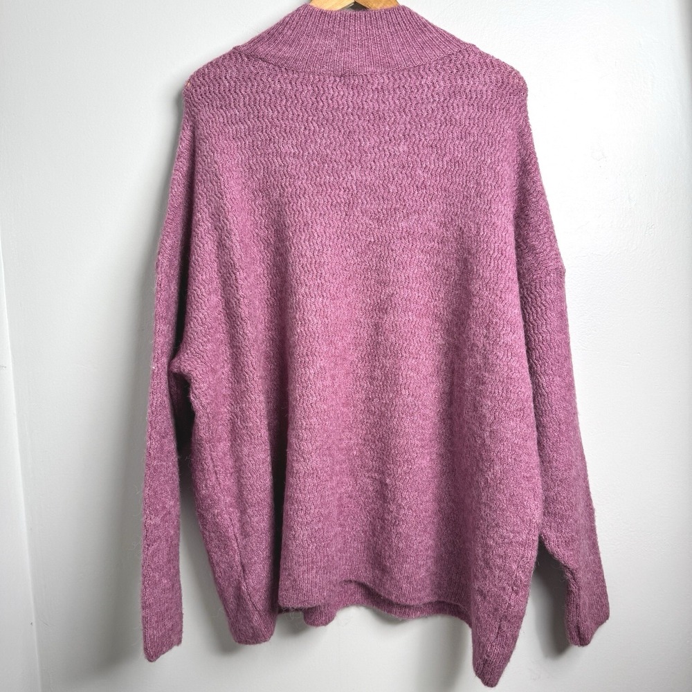 ASOS TopShop Womens Small 4-6‎ Oversized Purple Tunic Sweater New